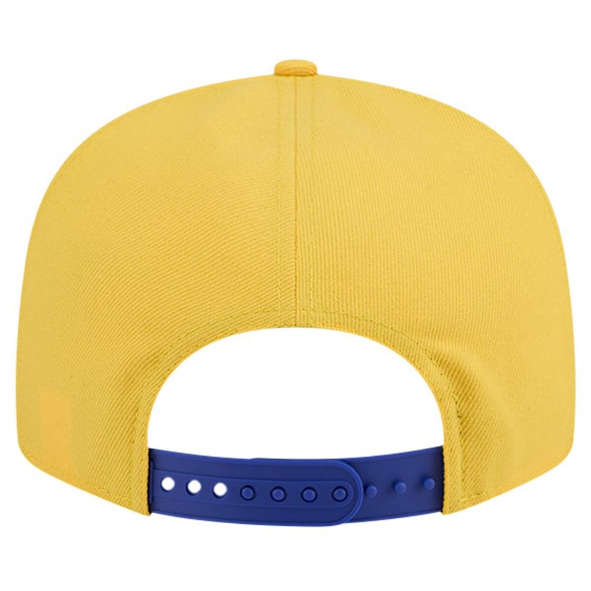 NBA White/Royal Golden State Warriors Throwback Gradient Tech Font 9FIFTY Snapback Hat
