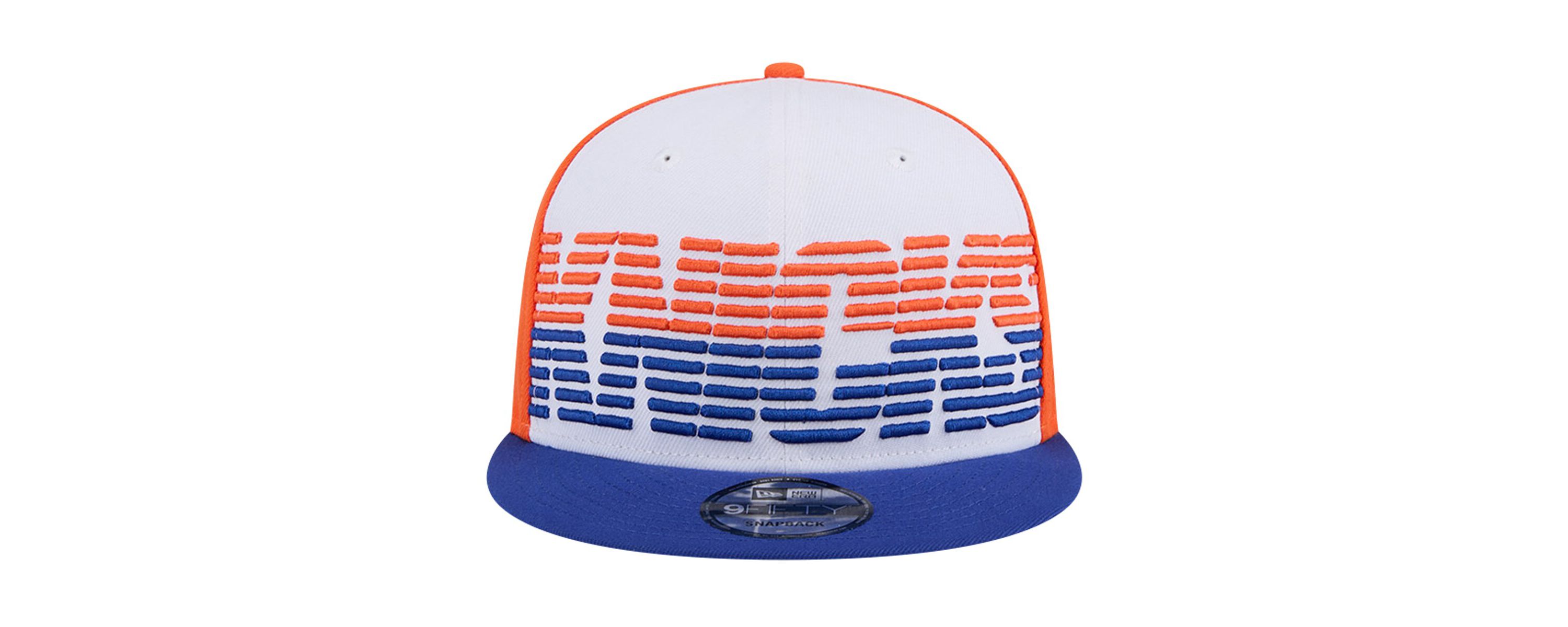 NBA White/Blue New York Knicks Throwback Gradient Tech Font 9FIFTY Snapback Hat