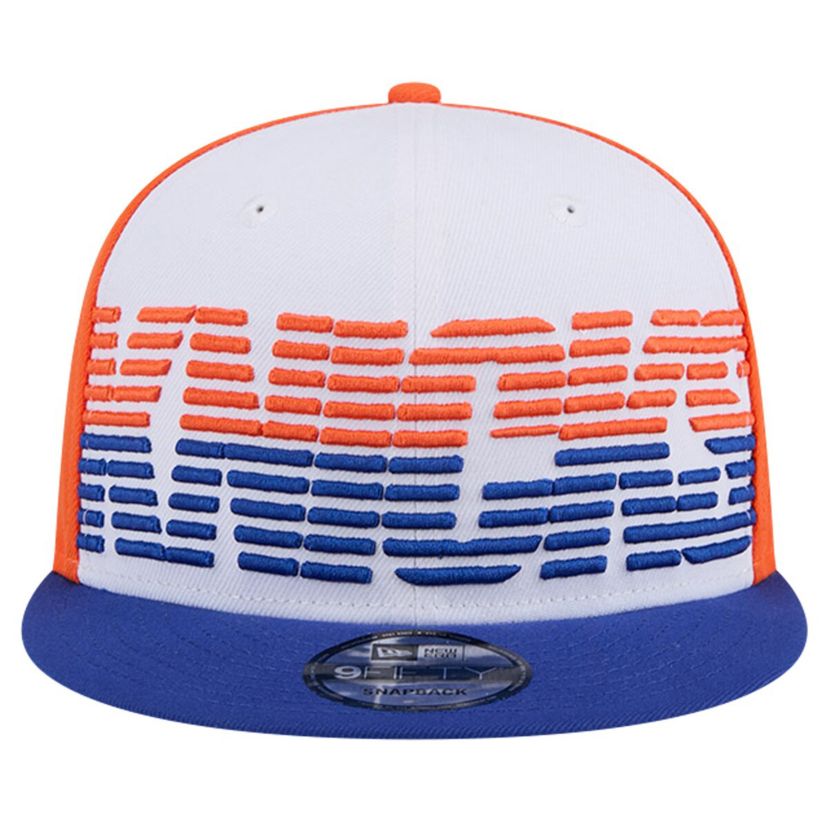 NBA White/Blue New York Knicks Throwback Gradient Tech Font 9FIFTY Snapback Hat