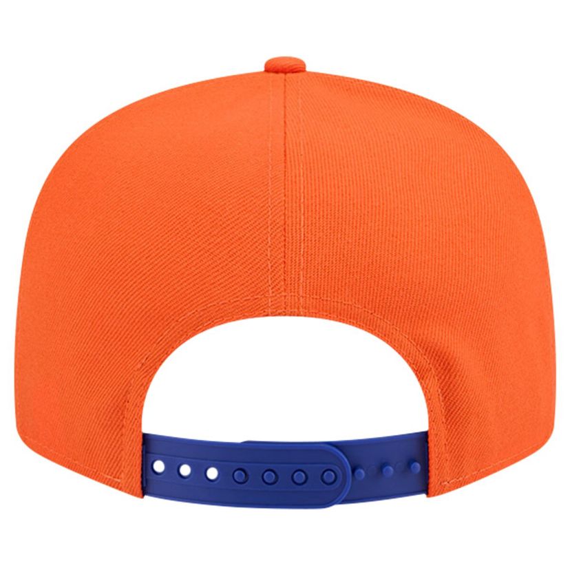 NBA White/Blue New York Knicks Throwback Gradient Tech Font 9FIFTY Snapback Hat