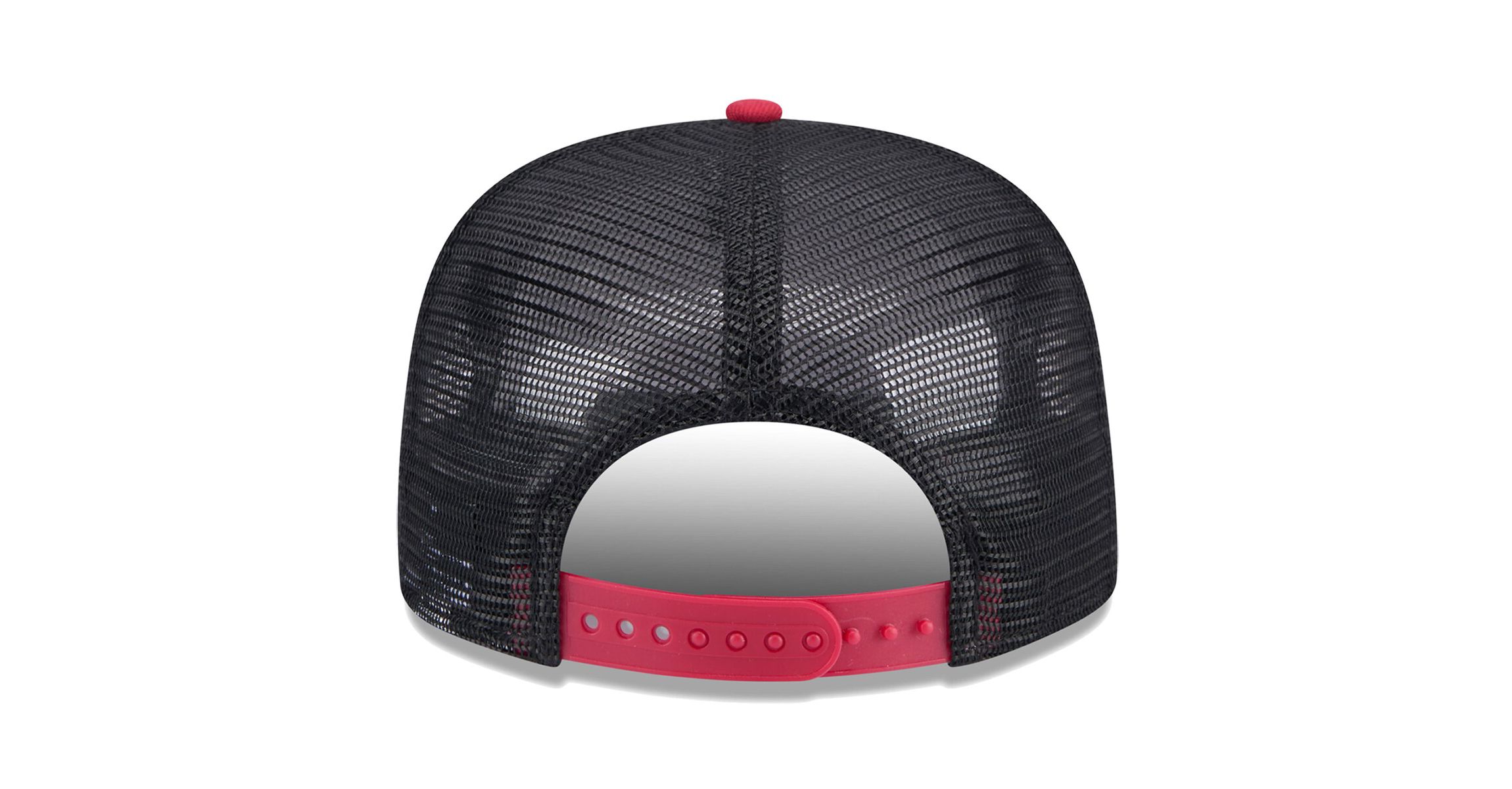 NBA Black/Red Miami Heat Throwback Team Arch Golfer Snapback Hat