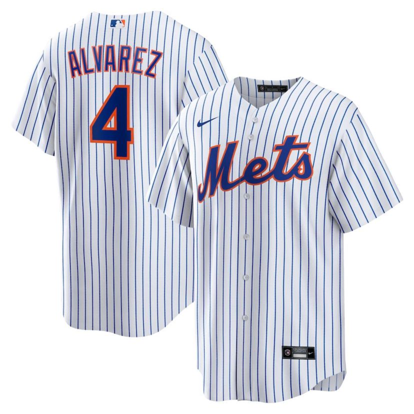 MLB Nike Francisco Alvarez New York Mets Replica Player Jersey