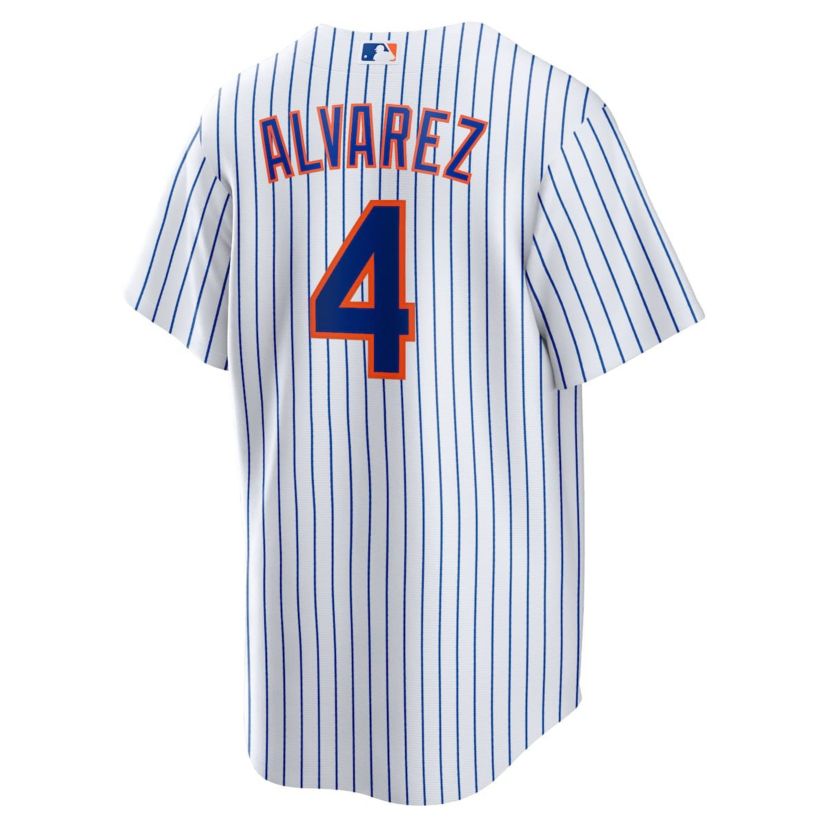 MLB Nike Francisco Alvarez New York Mets Replica Player Jersey