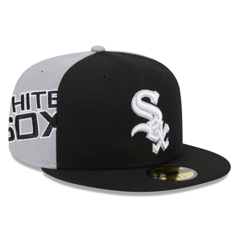 Chicago White Sox MLB Black/Gray Chicago Sox Gameday Sideswipe 59FIFTY Fitted Hat