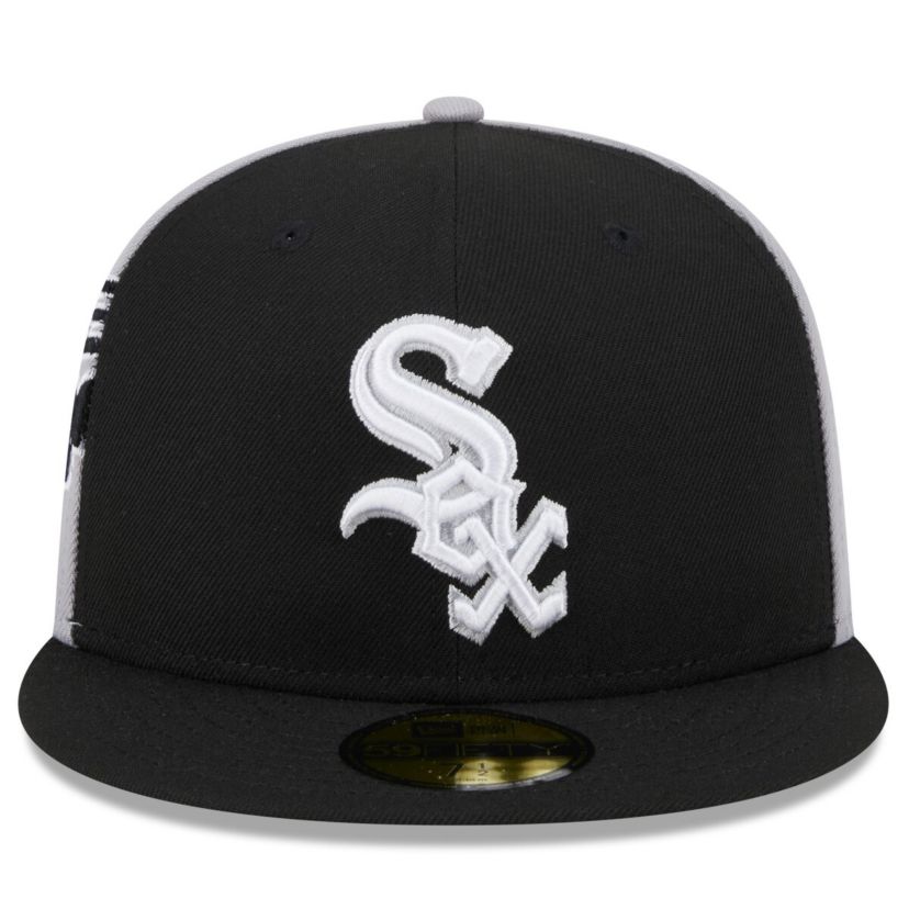 Chicago White Sox MLB Black/Gray Chicago Sox Gameday Sideswipe 59FIFTY Fitted Hat
