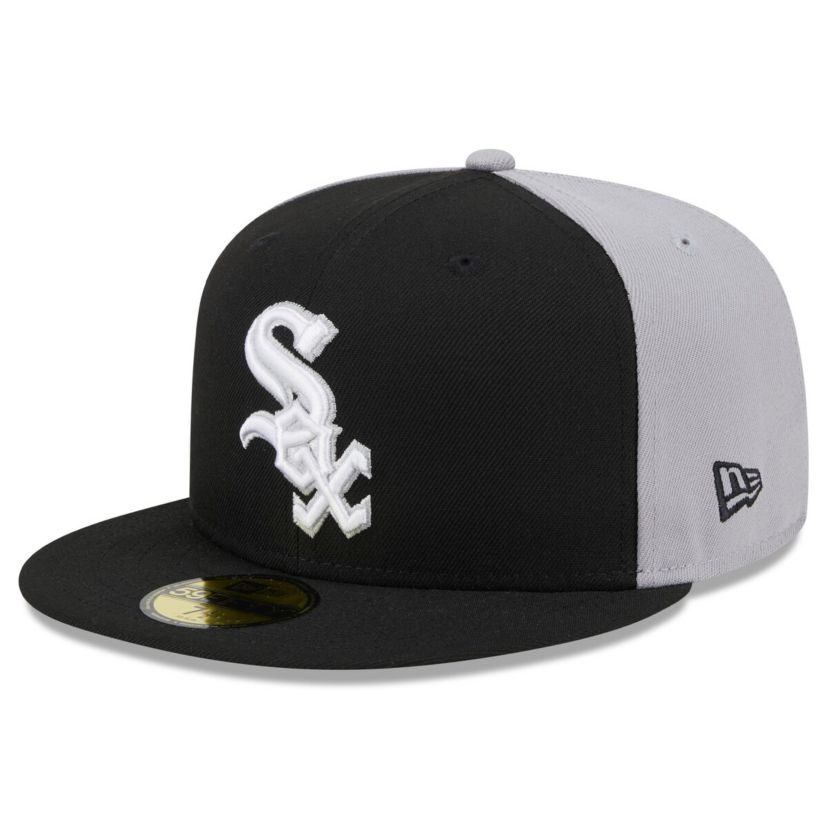 Chicago White Sox MLB Black/Gray Chicago Sox Gameday Sideswipe 59FIFTY Fitted Hat