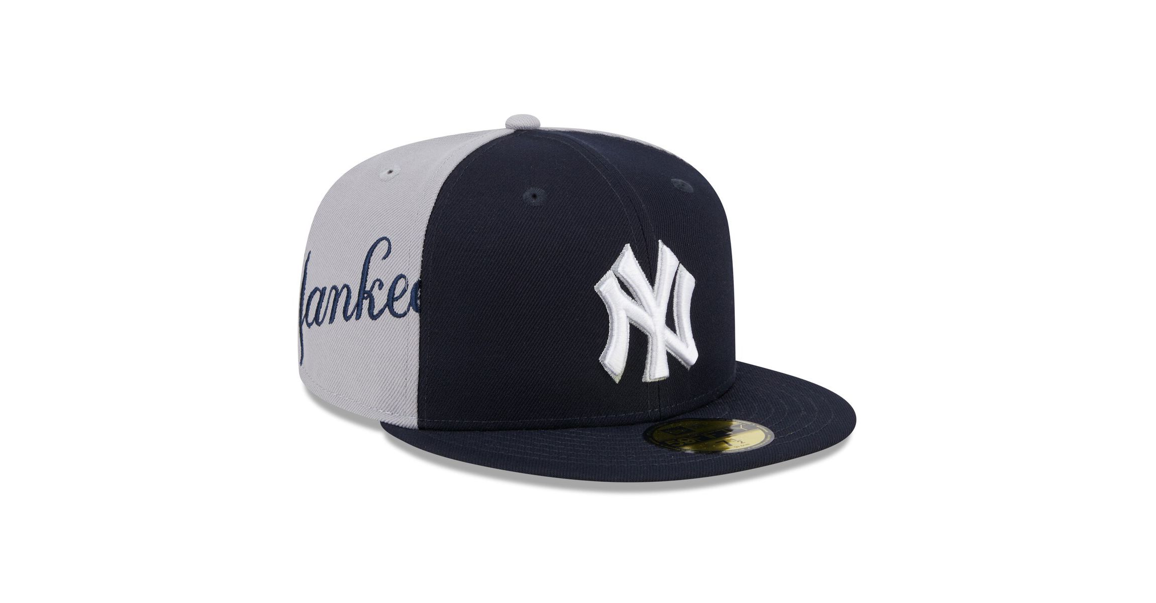 MLB Navy/Gray New York Yankees Gameday Sideswipe 59FIFTY Fitted Hat