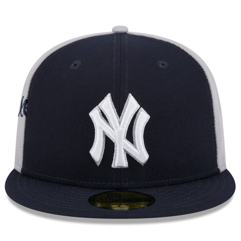 MLB Navy/Gray New York Yankees Gameday Sideswipe 59FIFTY Fitted Hat