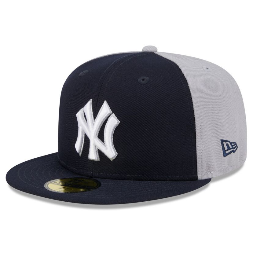 MLB Navy/Gray New York Yankees Gameday Sideswipe 59FIFTY Fitted Hat