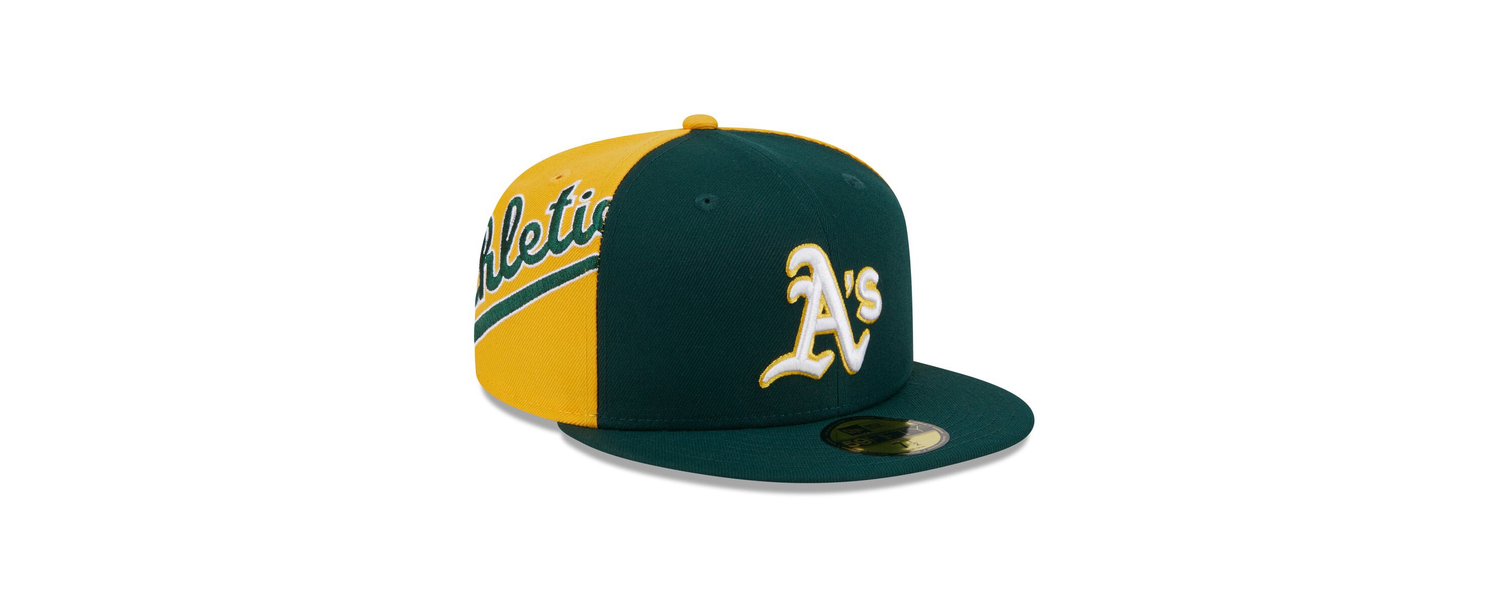 Oakland Athletics MLB Green/Gold Athletics Gameday Sideswipe 59FIFTY Fitted Hat