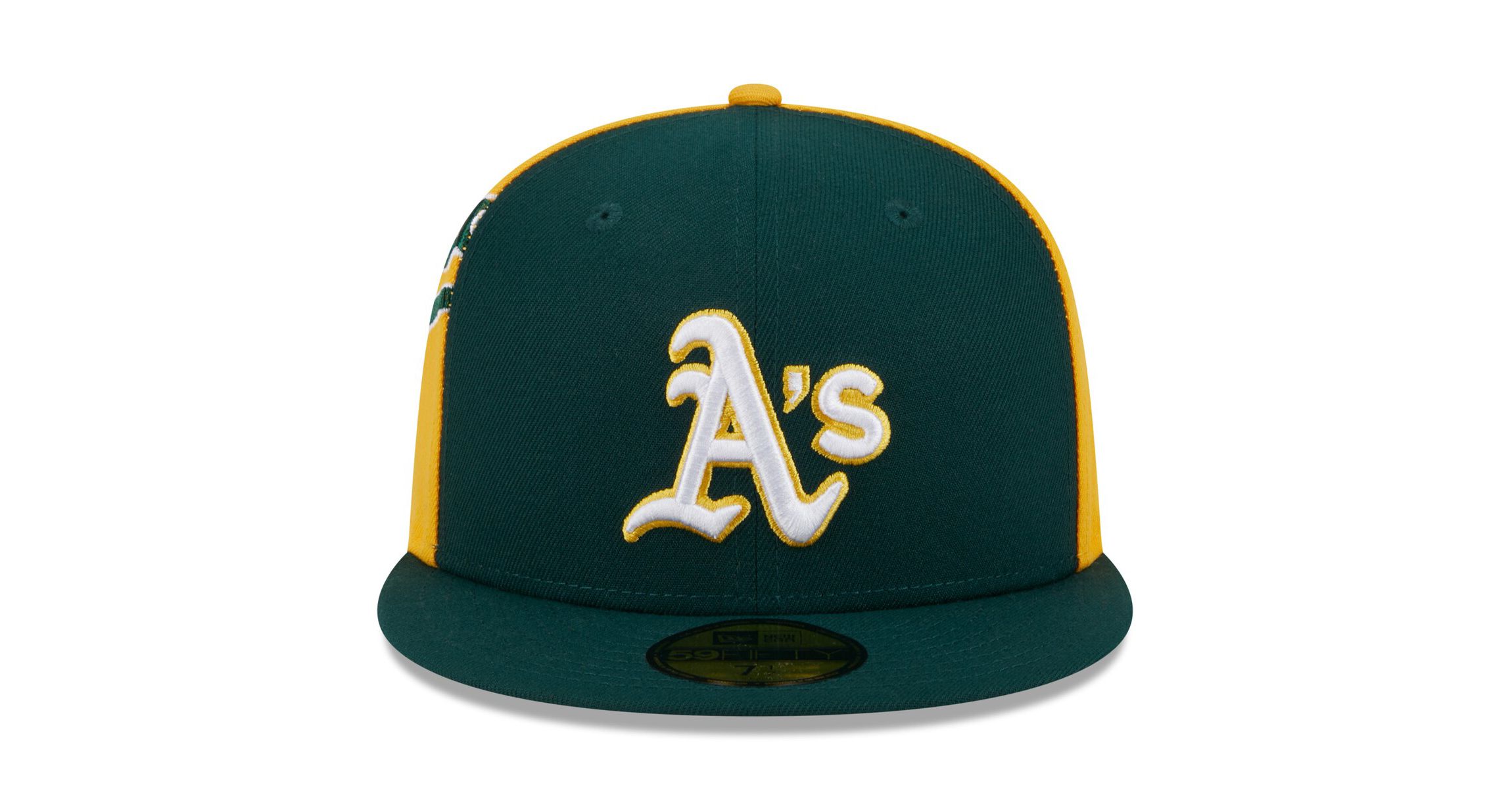 Oakland Athletics MLB Green/Gold Athletics Gameday Sideswipe 59FIFTY Fitted Hat