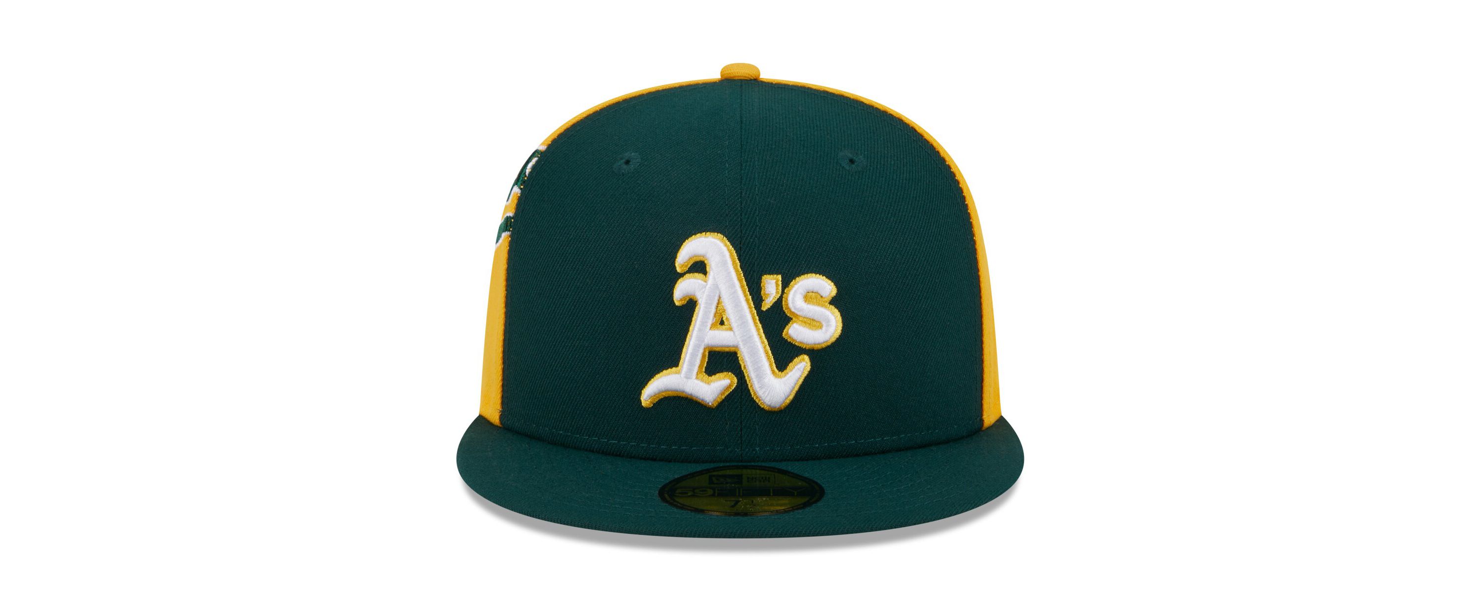 Oakland Athletics MLB Green/Gold Athletics Gameday Sideswipe 59FIFTY Fitted Hat
