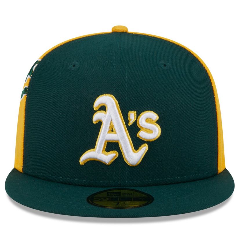 Oakland Athletics MLB Green/Gold Athletics Gameday Sideswipe 59FIFTY Fitted Hat
