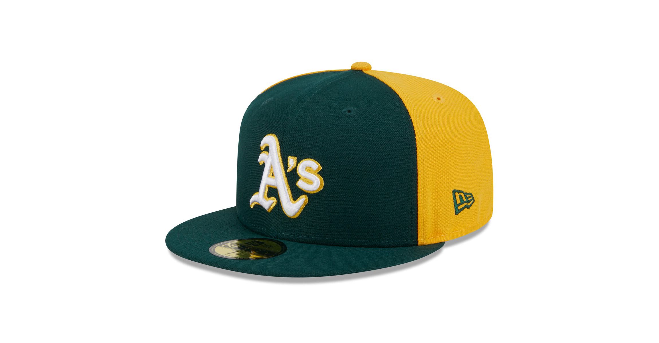 Oakland Athletics MLB Green/Gold Athletics Gameday Sideswipe 59FIFTY Fitted Hat