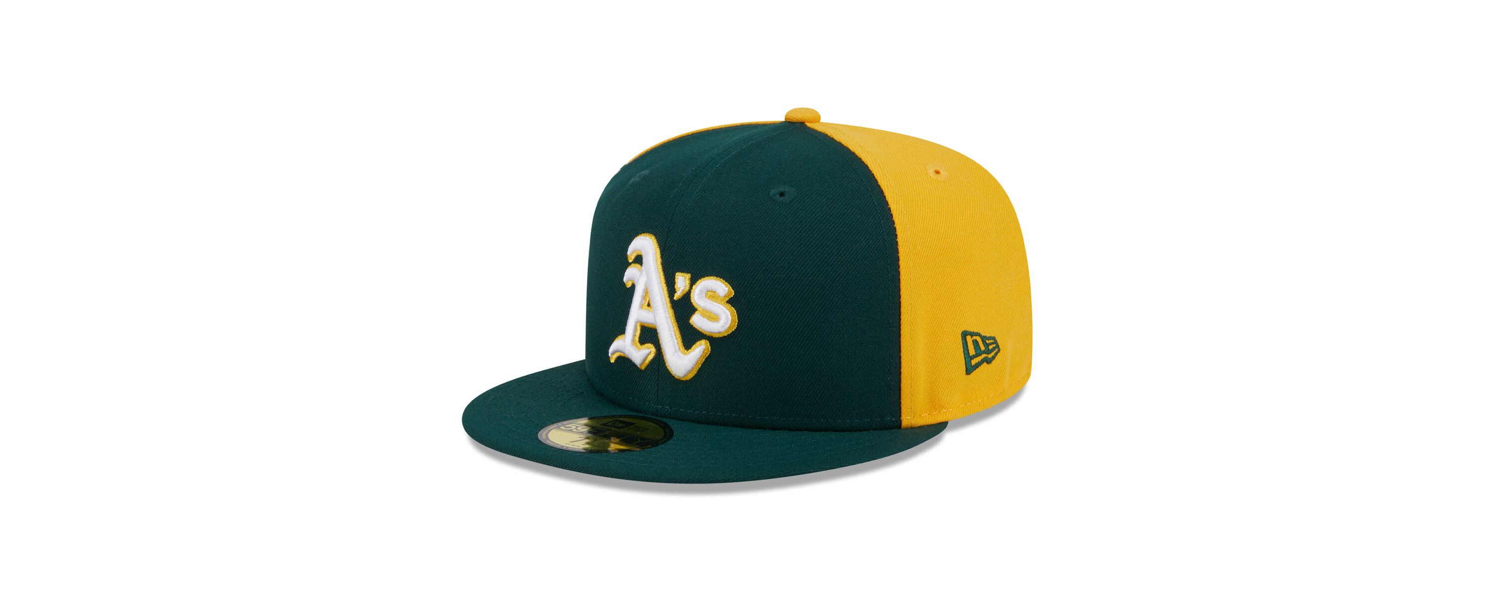 Oakland Athletics MLB Green/Gold Athletics Gameday Sideswipe 59FIFTY Fitted Hat