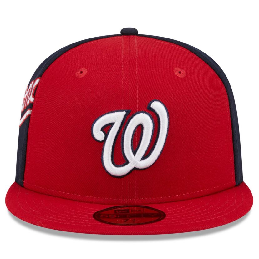 MLB Red/Navy Washington Nationals Gameday Sideswipe 59FIFTY Fitted Hat