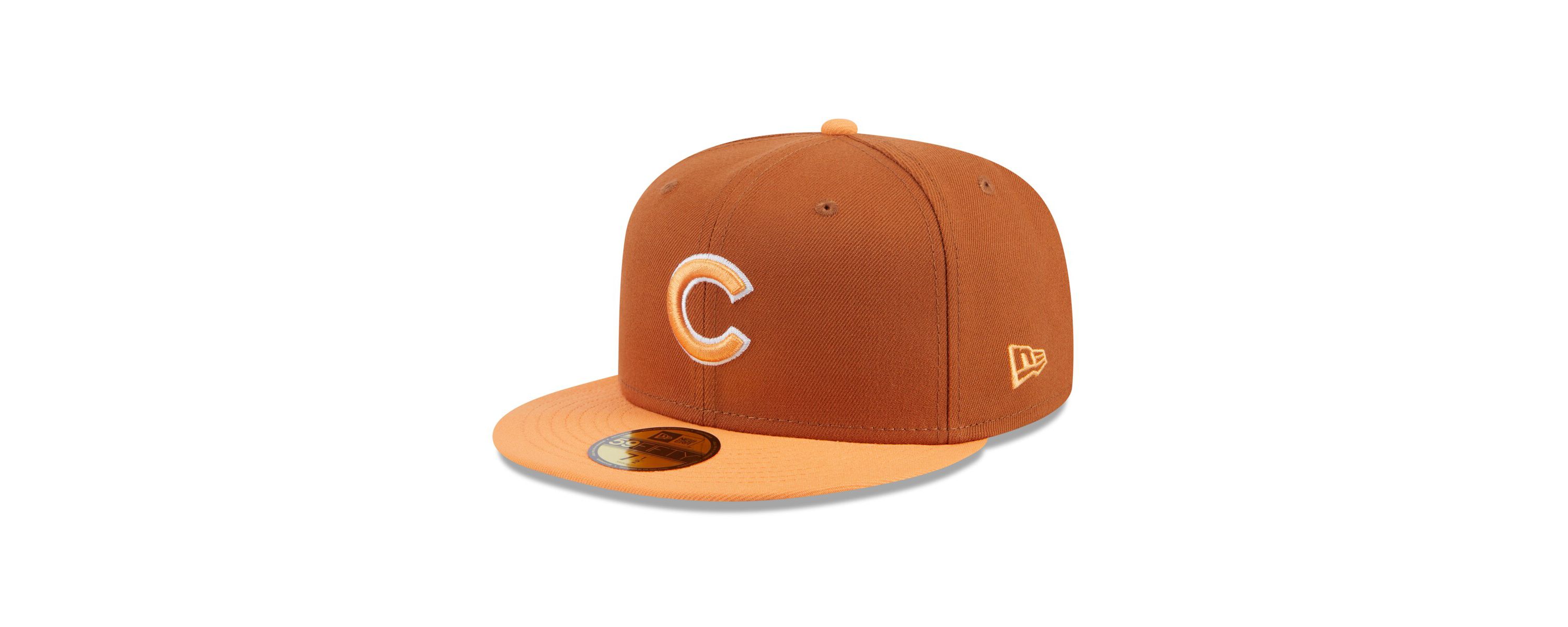 MLB Brown/Orange Chicago Cubs Spring Color Basic Two-Tone 59FIFTY Fitted Hat