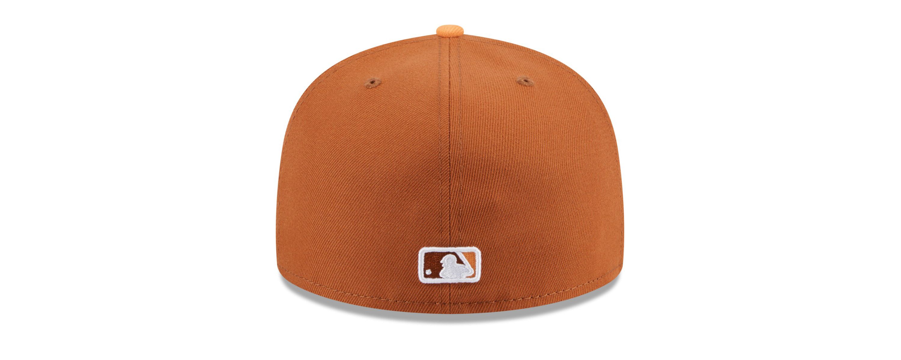 MLB Brown/Orange Chicago Cubs Spring Color Basic Two-Tone 59FIFTY Fitted Hat