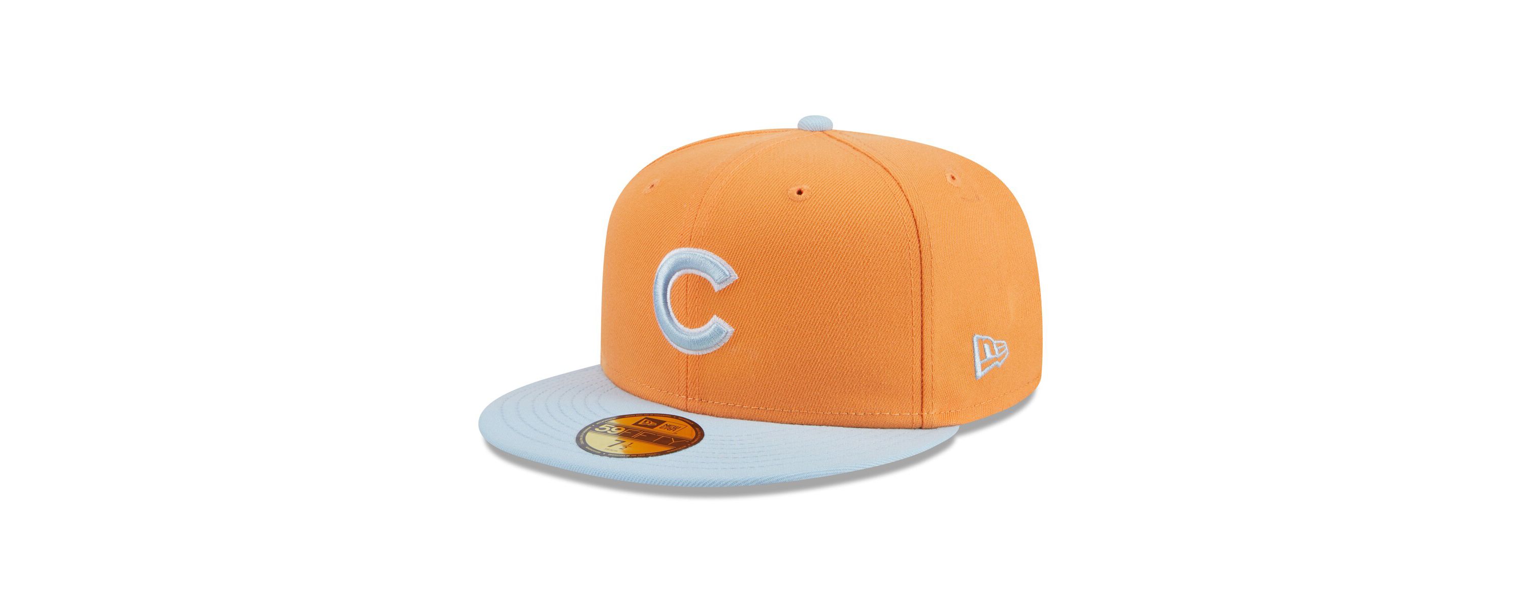 MLB Orange/Light Chicago Cubs Spring Color Basic Two-Tone 59FIFTY Fitted Hat