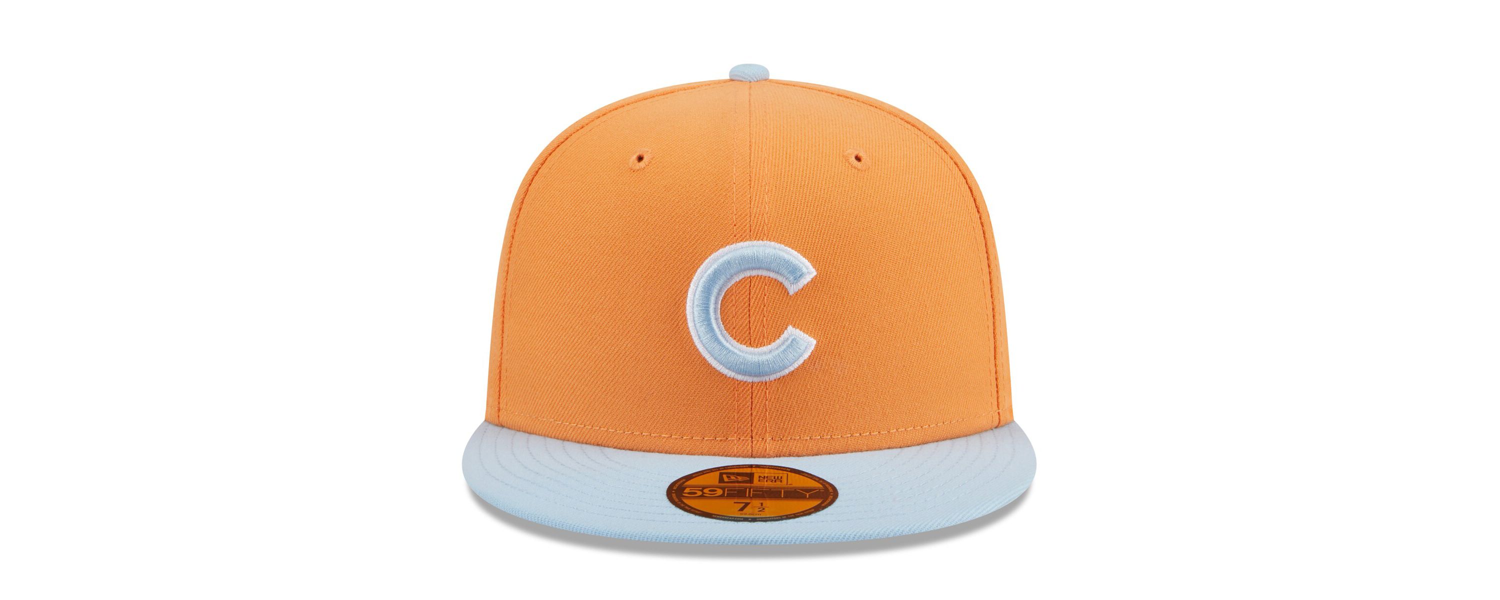 MLB Orange/Light Chicago Cubs Spring Color Basic Two-Tone 59FIFTY Fitted Hat
