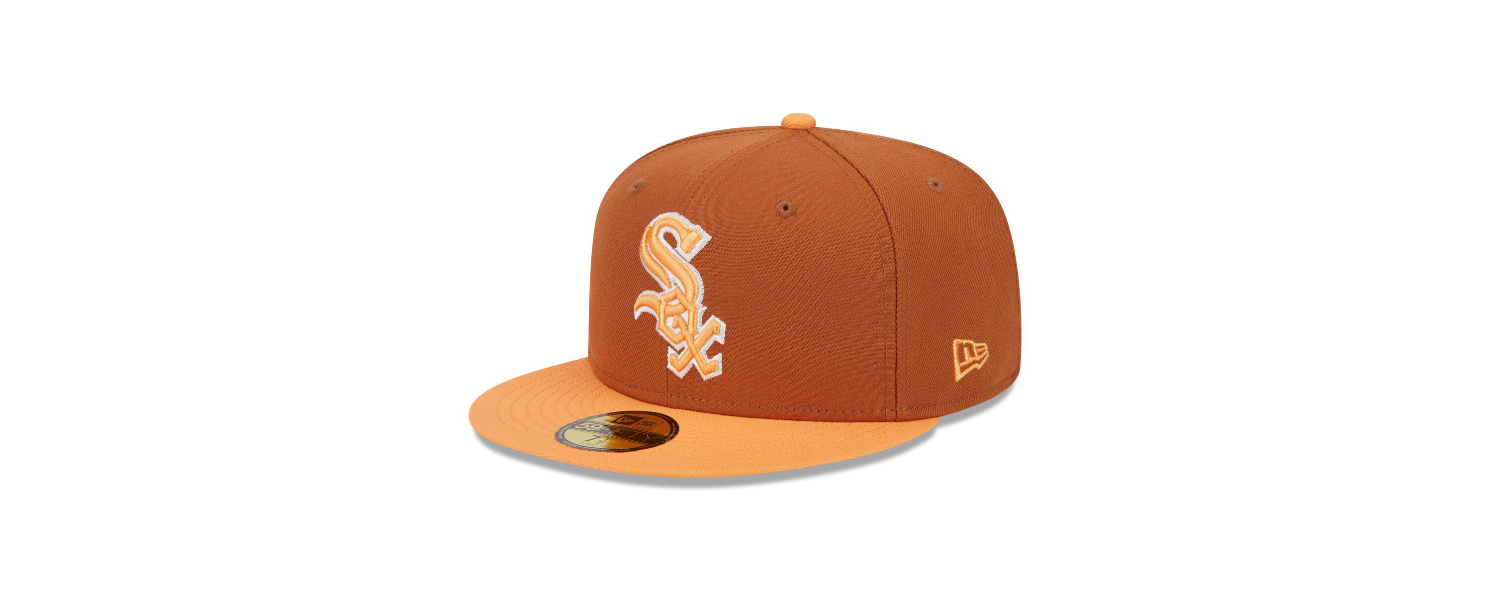 Chicago White Sox MLB Brown/Orange Chicago Sox Spring Color Basic Two-Tone 59FIFTY Fitted Hat