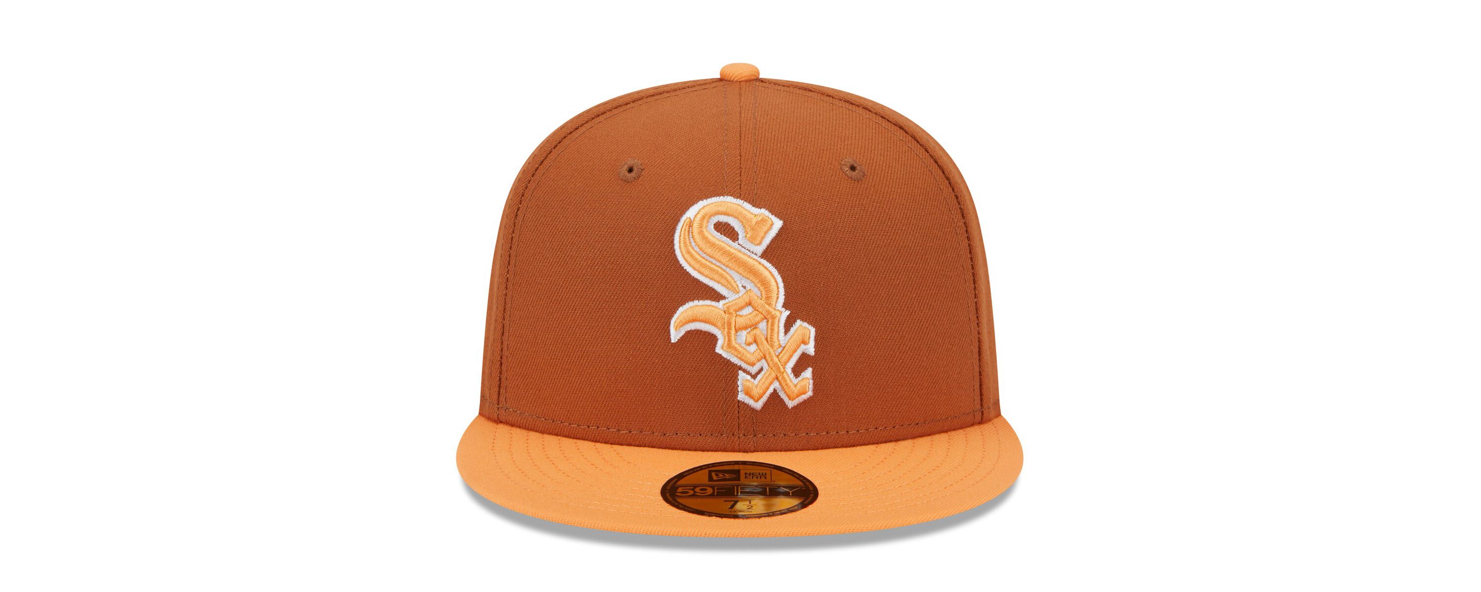 Chicago White Sox MLB Brown/Orange Chicago Sox Spring Color Basic Two-Tone 59FIFTY Fitted Hat