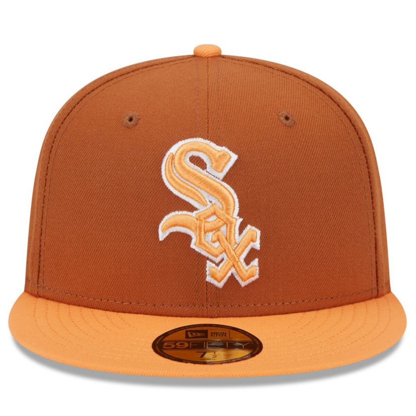 Chicago White Sox MLB Brown/Orange Chicago Sox Spring Color Basic Two-Tone 59FIFTY Fitted Hat