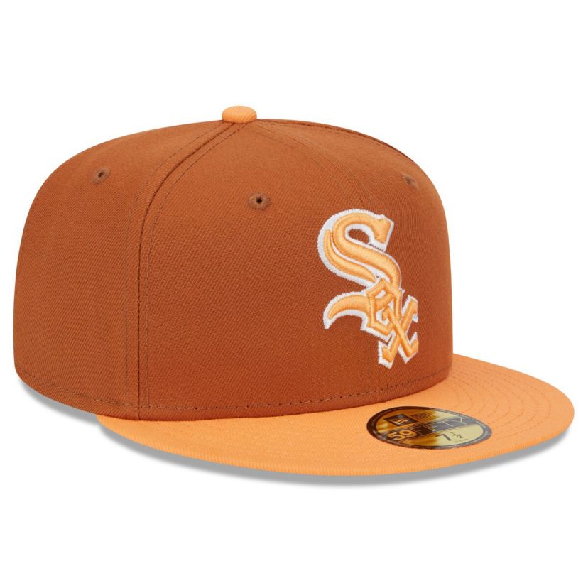 Chicago White Sox MLB Brown/Orange Chicago Sox Spring Color Basic Two-Tone 59FIFTY Fitted Hat