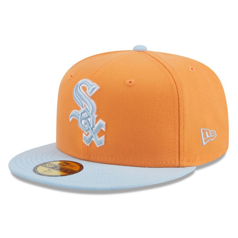 Chicago White Sox MLB Orange/Light Chicago Sox Spring Color Basic Two-Tone 59FIFTY Fitted Hat
