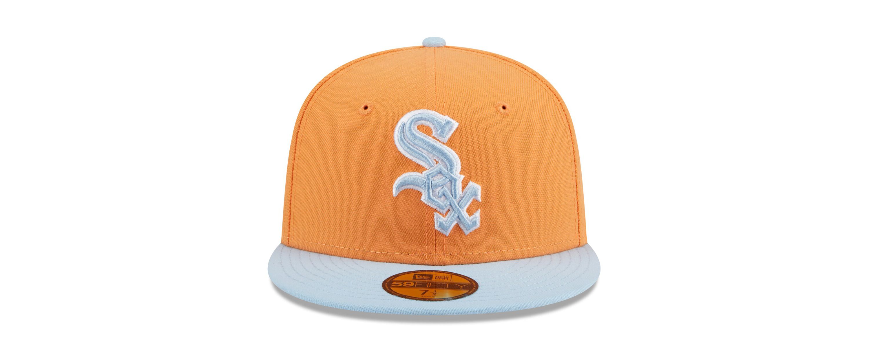 Chicago White Sox MLB Orange/Light Chicago Sox Spring Color Basic Two-Tone 59FIFTY Fitted Hat