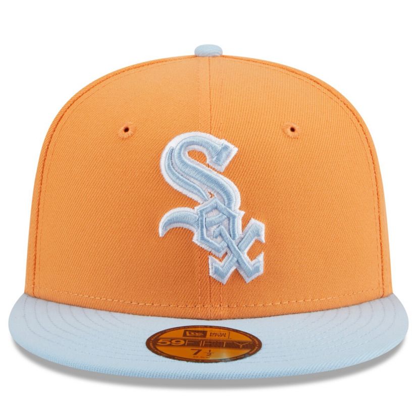 Chicago White Sox MLB Orange/Light Chicago Sox Spring Color Basic Two-Tone 59FIFTY Fitted Hat