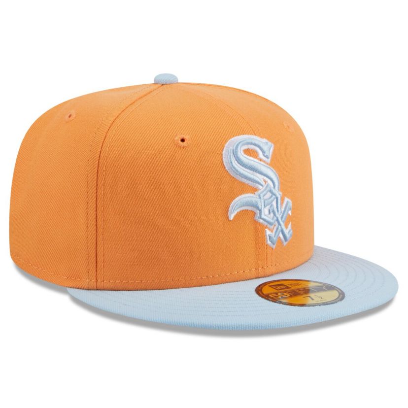 Chicago White Sox MLB Orange/Light Chicago Sox Spring Color Basic Two-Tone 59FIFTY Fitted Hat