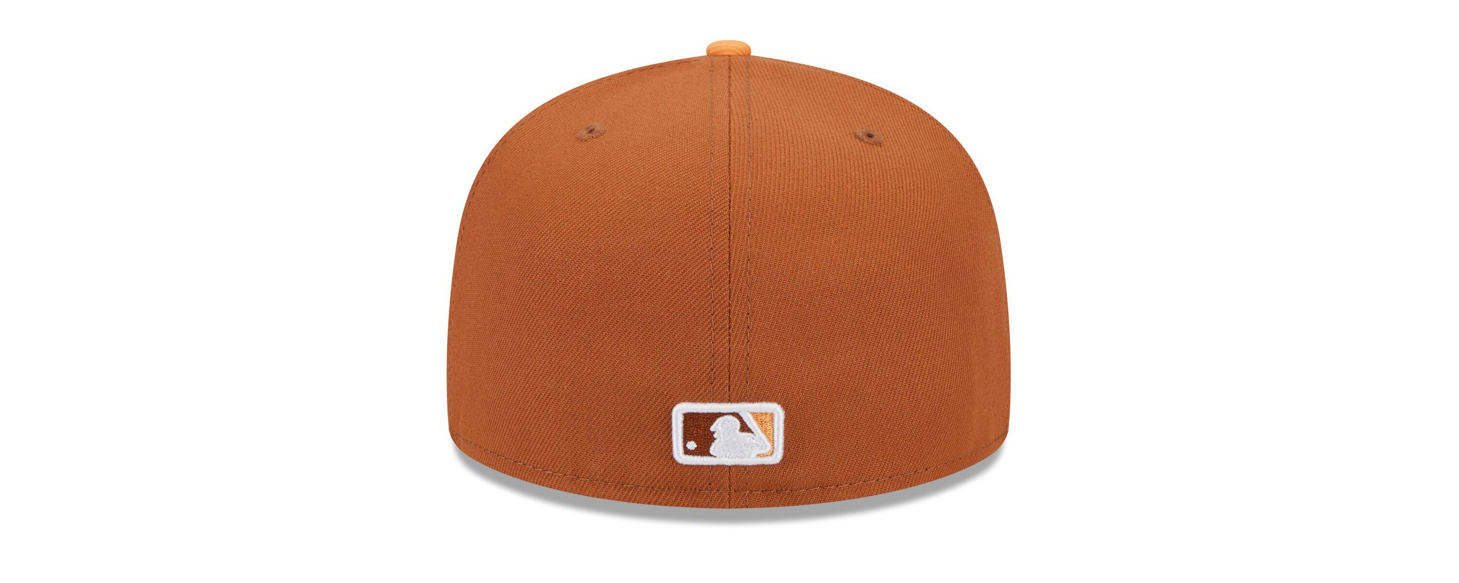 MLB Brown/Orange Los Angeles Dodgers Spring Color Basic Two-Tone 59FIFTY Fitted Hat