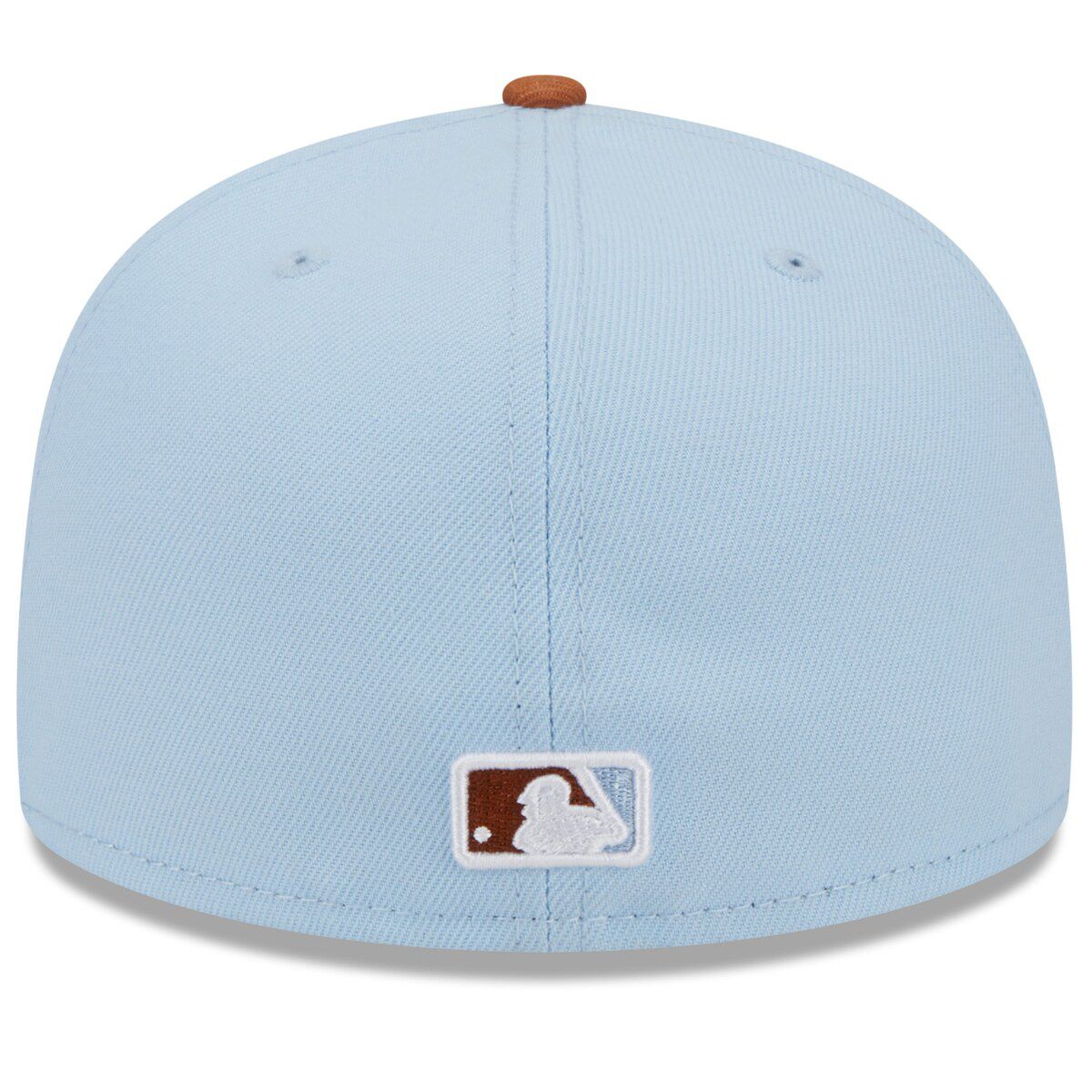 Oakland Athletics MLB Light Blue/Brown Athletics Spring Color Basic Two-Tone 59FIFTY Fitted Hat