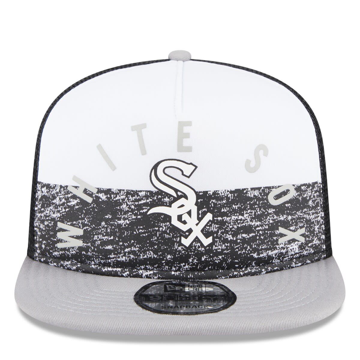 Chicago White Sox MLB White/Gray Chicago Sox Team Foam Front A-Frame Trucker 9FIFTY Snapback Hat
