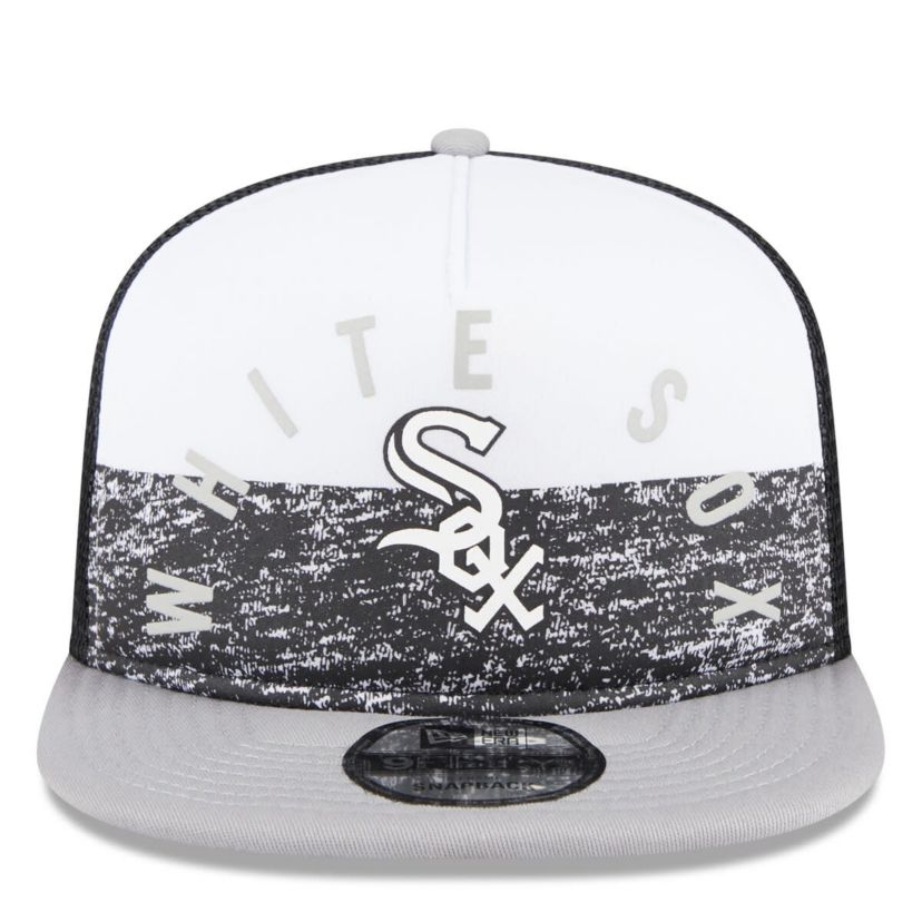Chicago White Sox MLB White/Gray Chicago Sox Team Foam Front A-Frame Trucker 9FIFTY Snapback Hat
