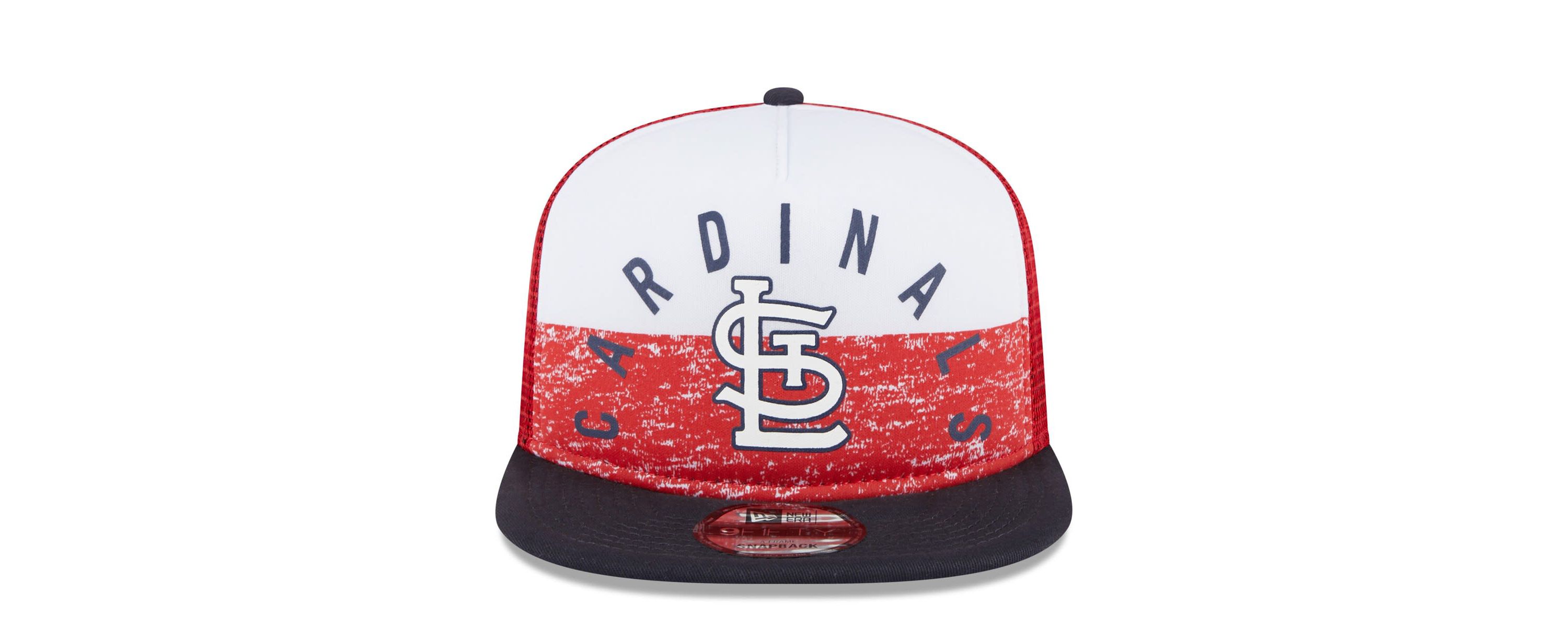 MLB White/Red St. Louis Cardinals Team Foam Front A-Frame Trucker 9FIFTY Snapback Hat