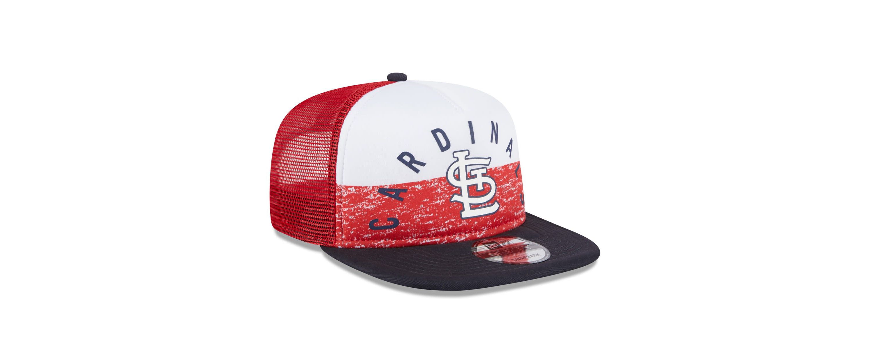 MLB White/Red St. Louis Cardinals Team Foam Front A-Frame Trucker 9FIFTY Snapback Hat