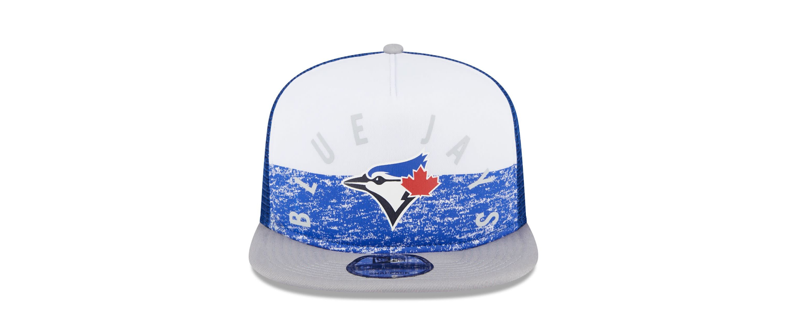 Toronto Blue Jays MLB White/Gray Toronto Jays Team Foam Front A-Frame Trucker 9FIFTY Snapback Hat