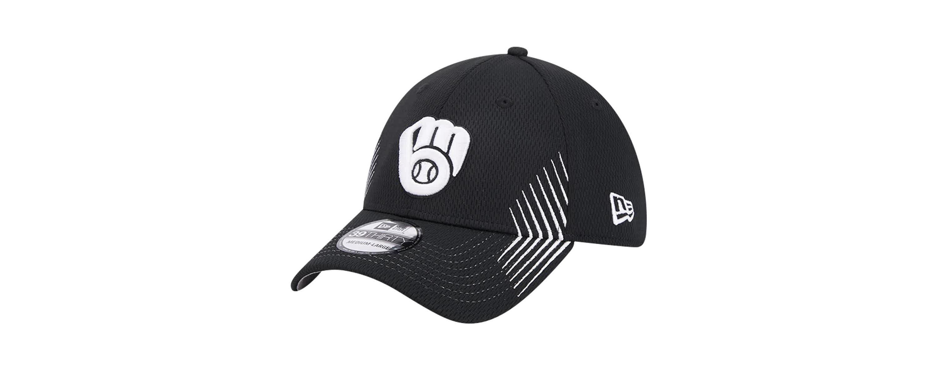 MLB Milwaukee Brewers Active Dash Mark 39THIRTY Flex Hat