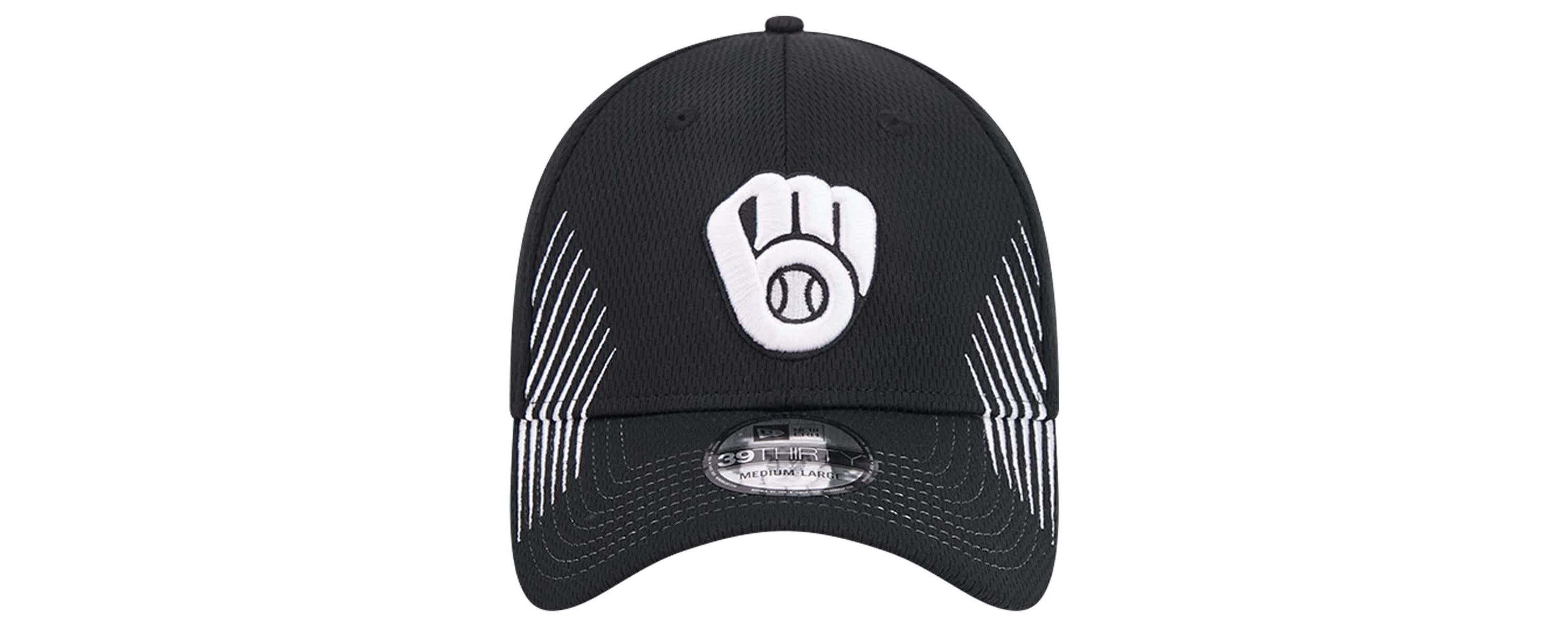 MLB Milwaukee Brewers Active Dash Mark 39THIRTY Flex Hat