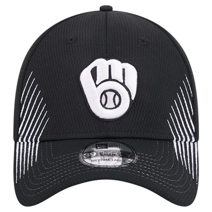 MLB Milwaukee Brewers Active Dash Mark 39THIRTY Flex Hat