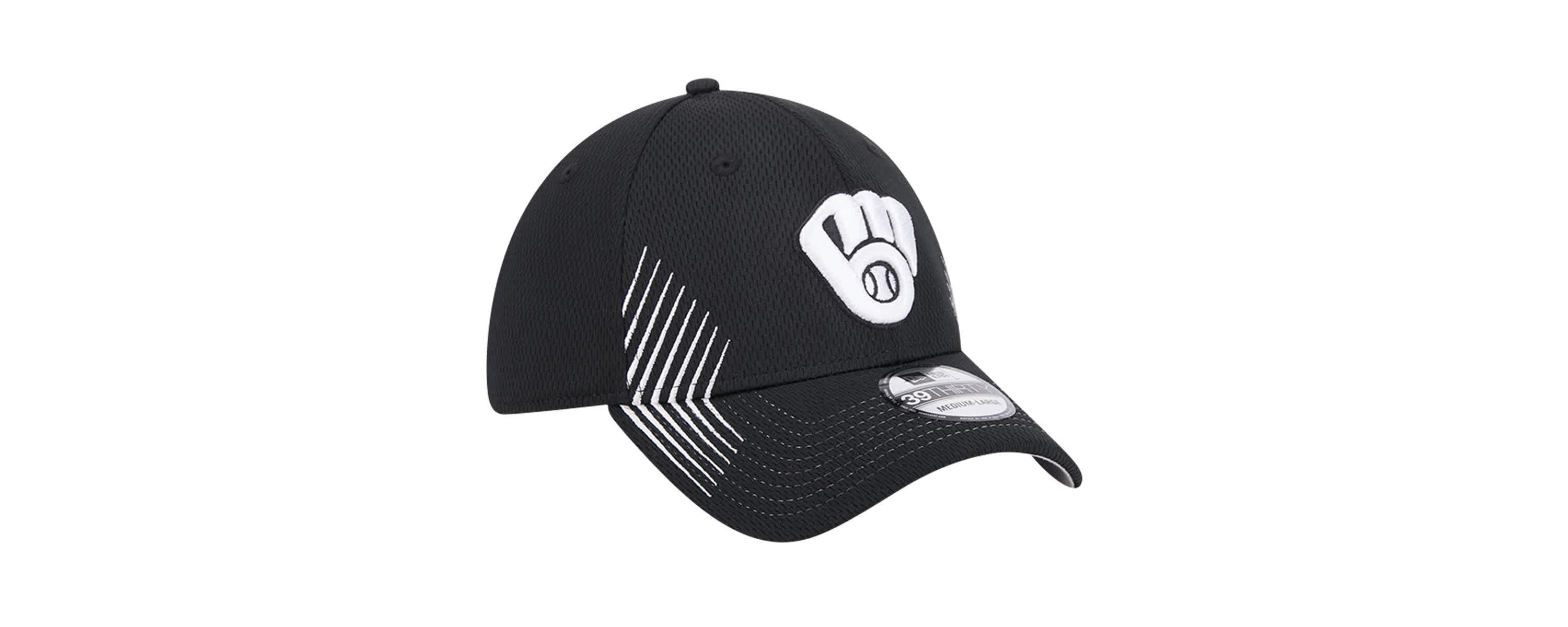 MLB Milwaukee Brewers Active Dash Mark 39THIRTY Flex Hat
