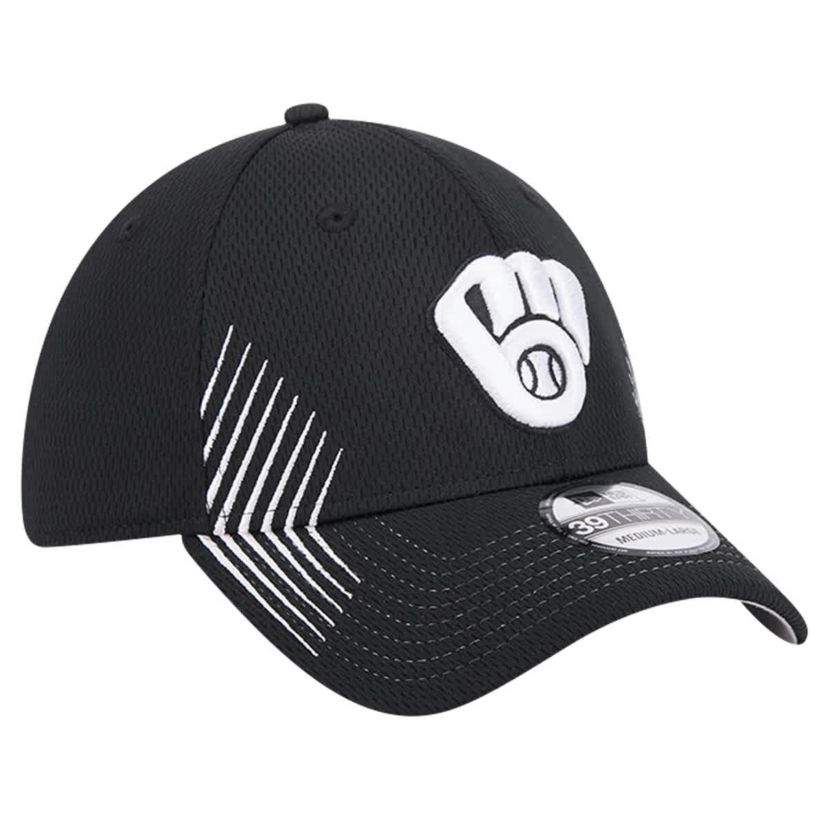 MLB Milwaukee Brewers Active Dash Mark 39THIRTY Flex Hat