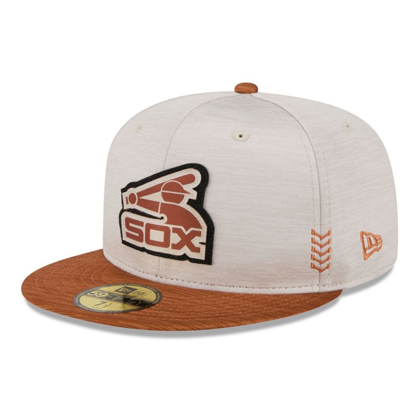 Chicago White Sox MLB Stone/Brown Chicago Sox 2024 Clubhouse 59FIFTY Fitted Hat