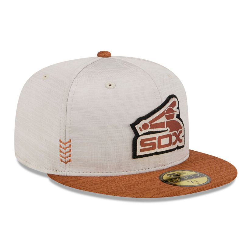Chicago White Sox MLB Stone/Brown Chicago Sox 2024 Clubhouse 59FIFTY Fitted Hat