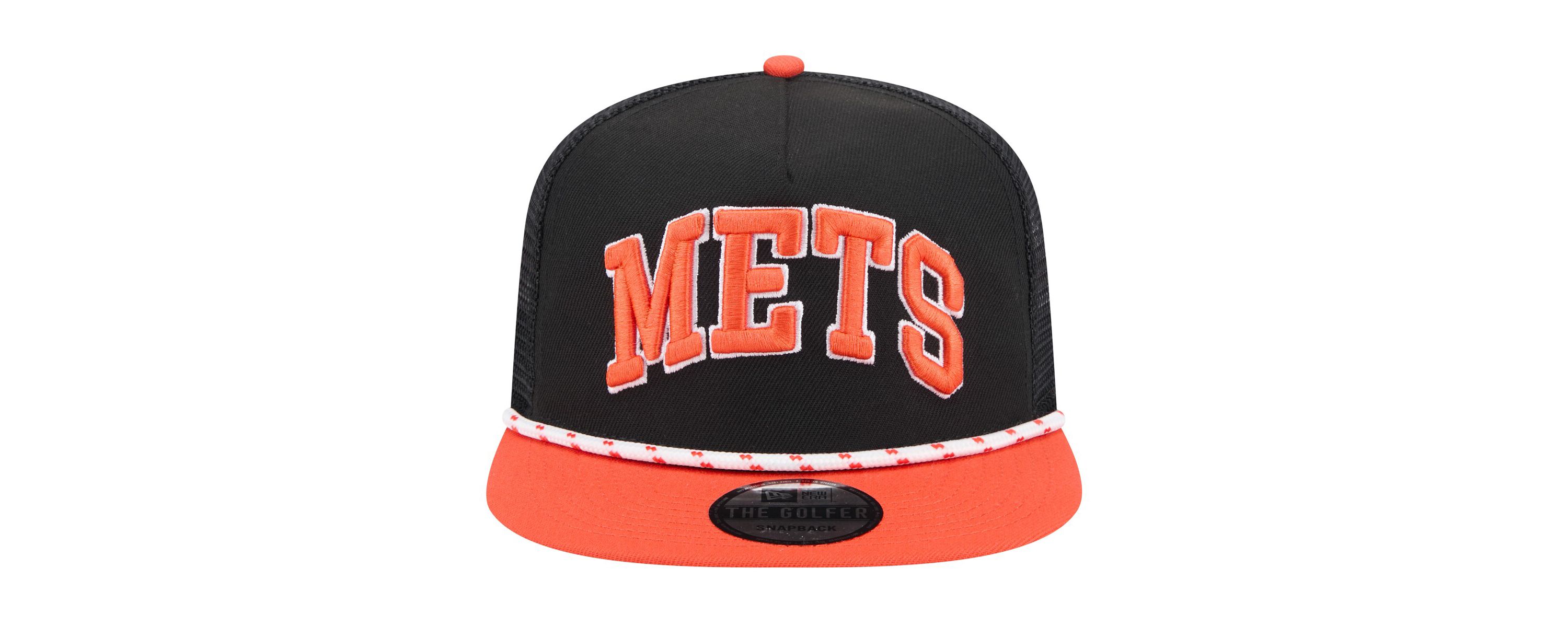 MLB New York Mets Throwback Meshback Golfer Hat