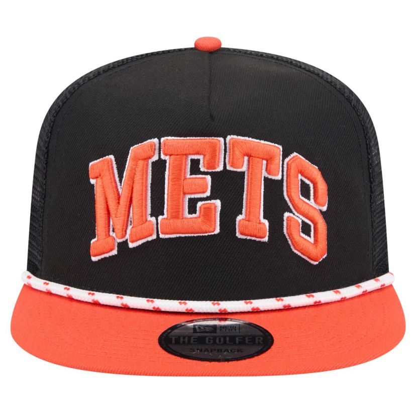 MLB New York Mets Throwback Meshback Golfer Hat