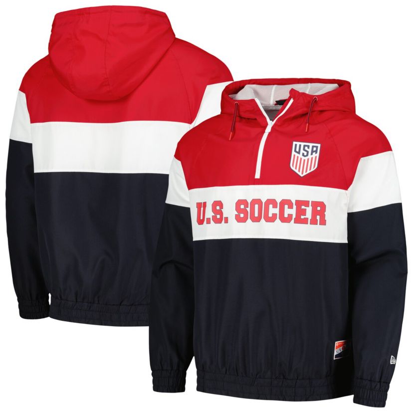 Olympics 5th & Ocean by USMNT Throwback Quarter-Zip Windbreaker Jacket