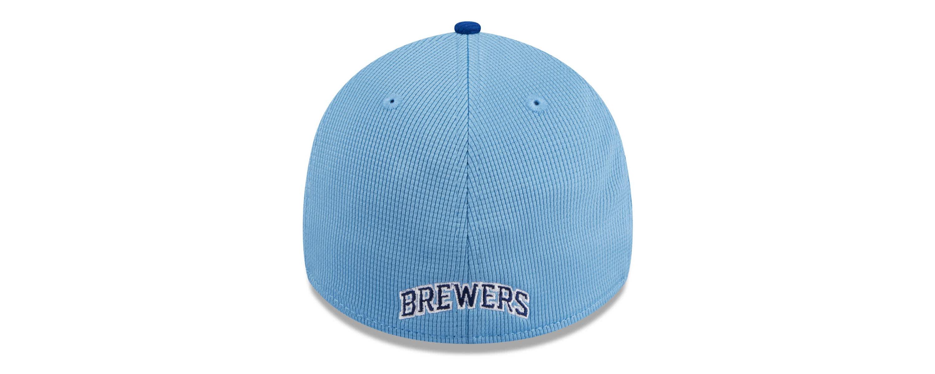 MLB Light Milwaukee Brewers 2025 Batting Practice 39THIRTY Flex Hat